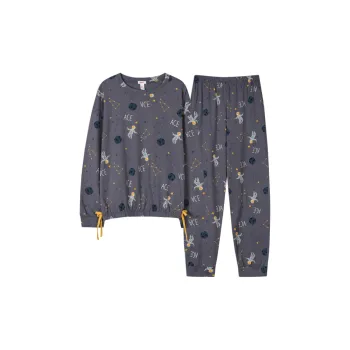 H-YXIANG Pajama Set Women's Iron Gray