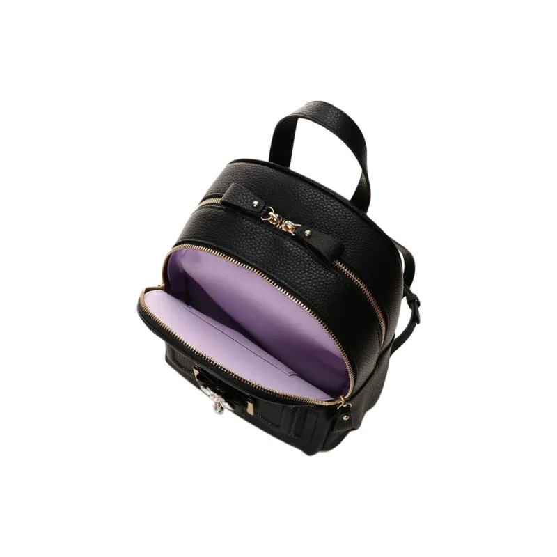 SAMANTHA THAVASA Synthetic Leather Backpack Small Size Women's Black-4