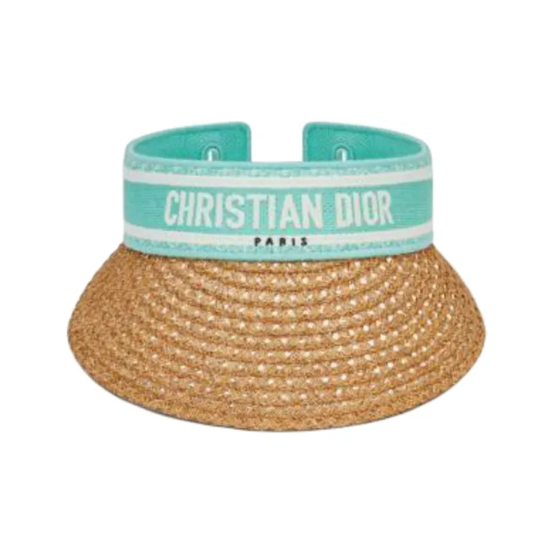 DIOR Mulberry Silk, Paper Polyester, Cotton Polypropylene Fiber Sun Protection Hats Women's Green-2