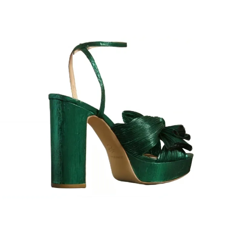 Loeffler Randall Strap Sandals Women's Green-3