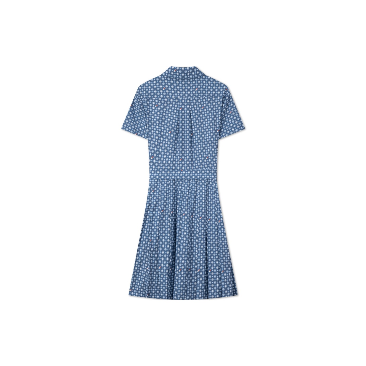Tommy Hilfiger Short-Sleeved Dresses Women's Blue White