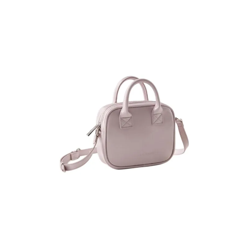 ZARA Polyurethane Stamped Leather Handbag Shoulder Bag Crossbody Bag Regular Women's Purple-1