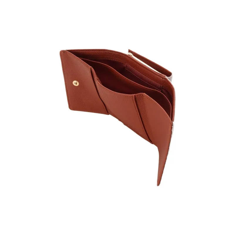 SAMANTHA THAVASA PVC And Synthetic Leather Wallet Women's Brown-3