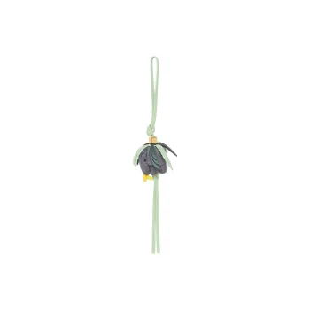 LOEWE Fabric With Cow Leather Pendant Women's Gold & Gray