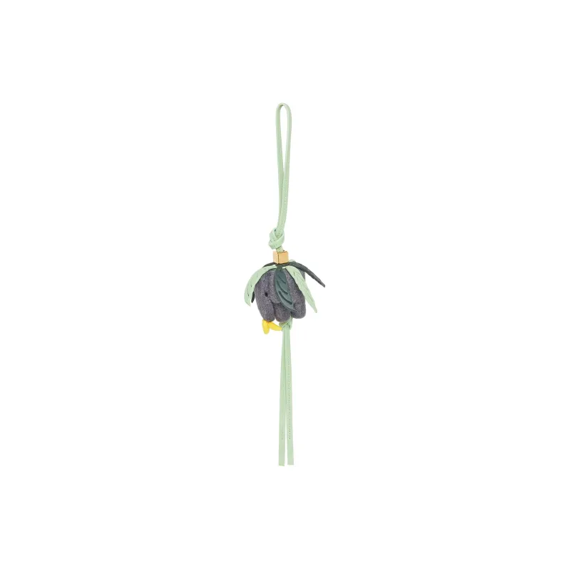 LOEWE Fabric With Cow Leather Pendant Women's Gold & Gray-0