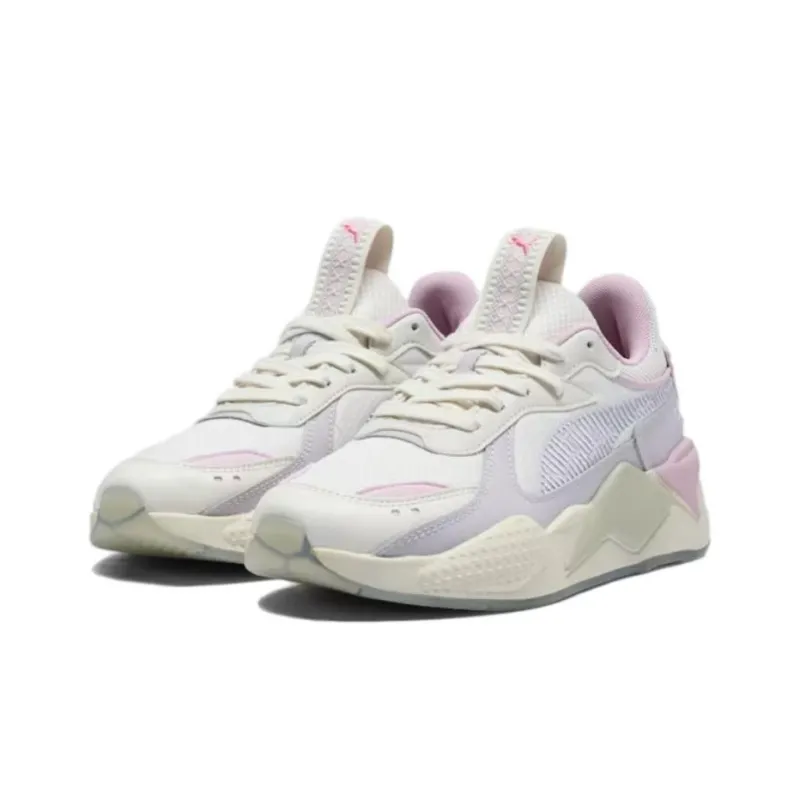 PUMA RS X Anti Slip Wear Resistant Low Top Casual Running Shoes Women's White Purple-2
