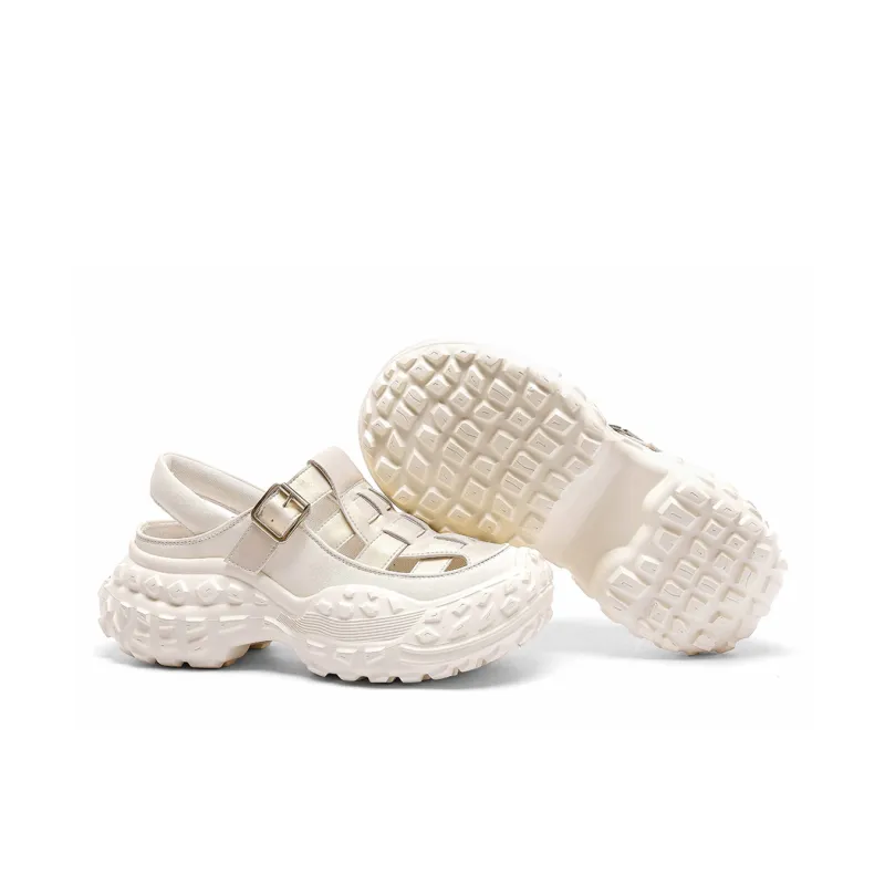 C°BANNER Low Top Chunky Sneakers Women's Champagne-4
