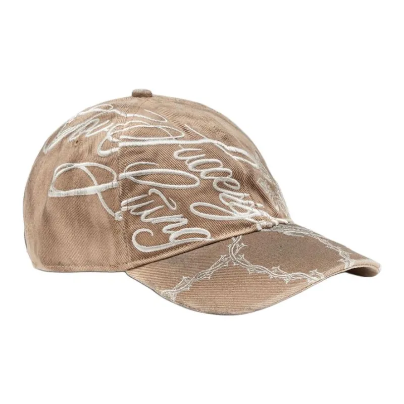DIESEL Distressed effect Cotton Baseball Cap-2