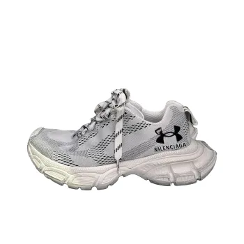 Balenciaga x Under Armour 3XL Anti-Slip Wear-Resistant Low-Top Casual Shoes Unisex White Black
