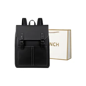 BRINCH Backpacks Black+Shopping Bag