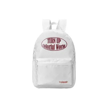TURN UP Wash Nylon With Water Backpack Regular Unisex White