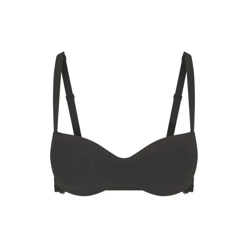 SKIMS FITS EVERYBODY LACE BALCONETTE BRA Bra Women's ONYX/Onyx-0