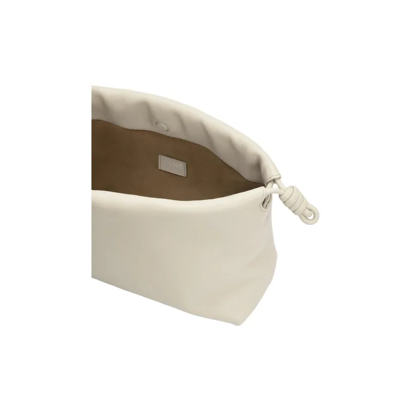 LOEWE Flamenco Sheepskin One Shoulder Crossbody Clutch Women's Sea Salt Color-7
