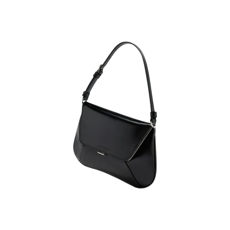 AMINA MUADDI Spazzolato Leather Shoulder Bag-1