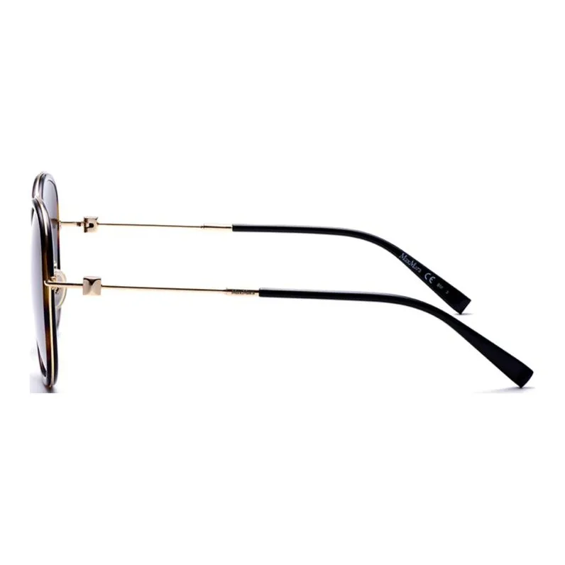 MaxMara Oval Sunglasses Women's Tortoiseshell-2