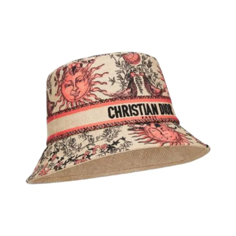 DIOR Polyamide Bucket Hats Women's Coral-1