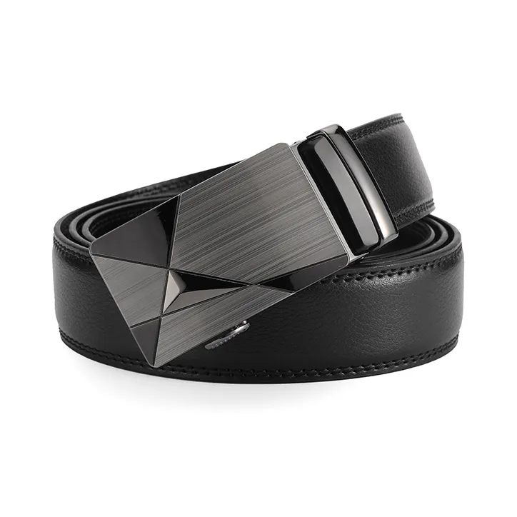 XXOFF Business Creative Metal Buckle Comfortable Leather Belts Men's 3.5cm-2