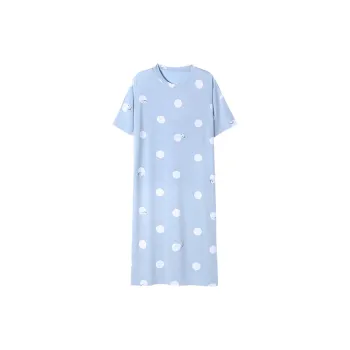 The Story Of The Flower Season Nightgown Women's Light Blue