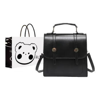 NX DOUGHNUT PU Backpack Regular Women's Black/Silver/Pink/Dark Brown