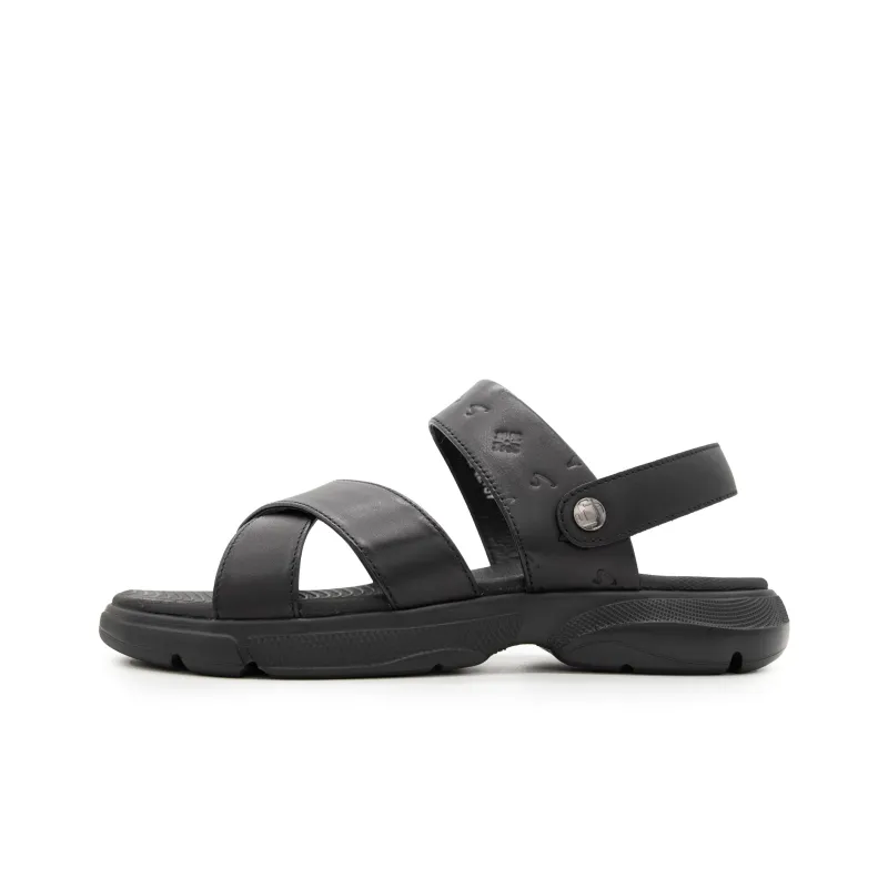 Satchi Beach Sandals Men's Black-0