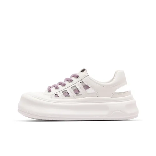 C°BANNER Skateboard Shoes Women's Low-Top White/Purple