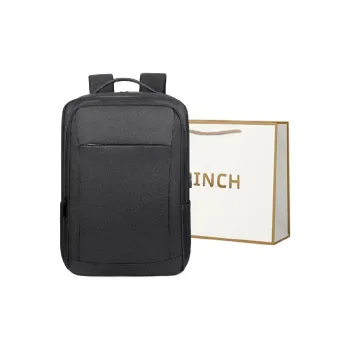 BRINCH Oxford Backpack Men's Black Gray