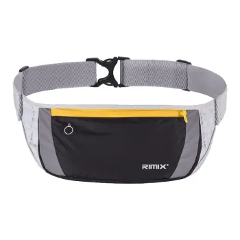 RIMIX Polyester With Nylon Belt Night Run Small Fanny Pack Regular Unisex Black/Blue/Orange