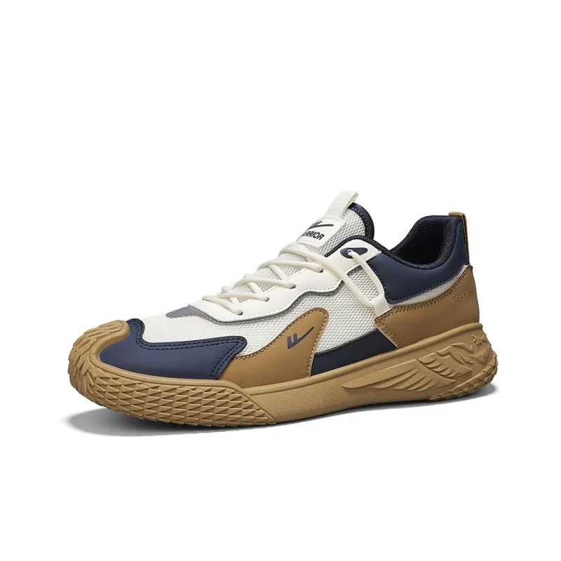 WARRIOR Casual Shoes Men Low Top Beige Khaki Dark Blue/White Dark Blue Dark Gray/Green/Black Khaki Orange-1