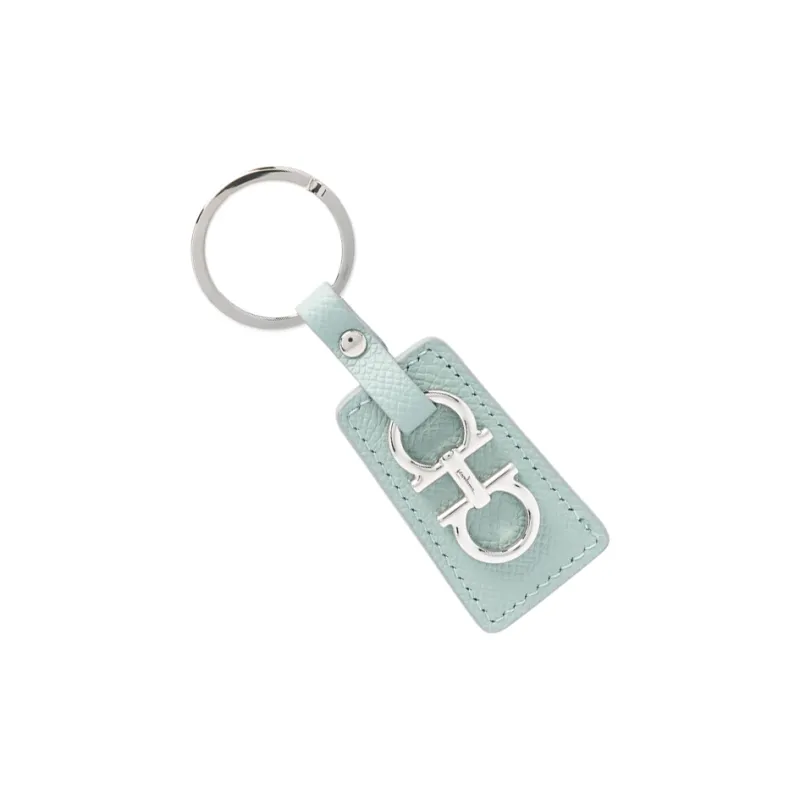 FERRAGAMO Calfskin Keychains Women's Blue-2