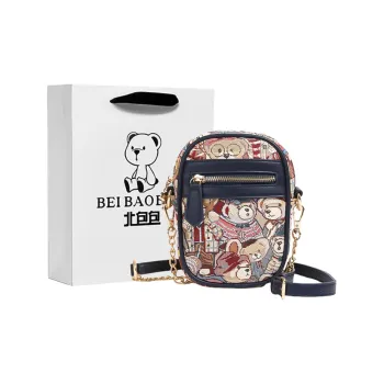 North Pack Fabric Canvas Bag, Shoulder Bag Regular Women's Blue/Pink/Brown