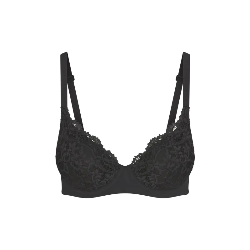 SKIMS FITS EVERYBODY LACE FULL COVERAGE BRA Bra Women's ONYX/Onyx-0