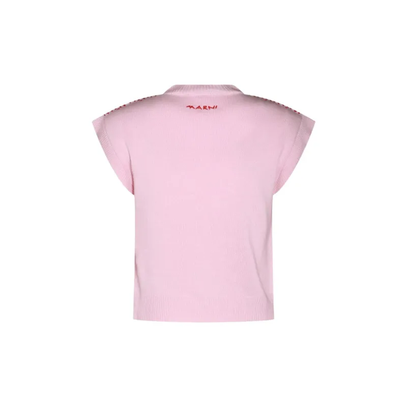 MARNI Crewneck Short Sleeved Jumper-1