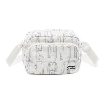 LiNing Polyester Shoulder Bag, Crossbody Bag Unisex Ivory