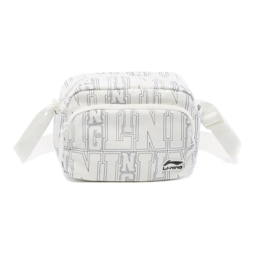 LiNing Polyester Shoulder Bag, Crossbody Bag Unisex Ivory
