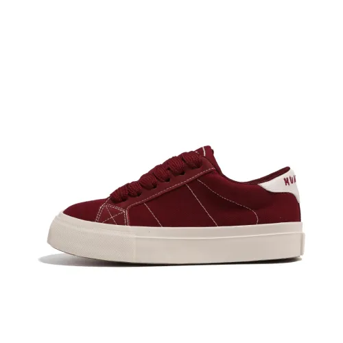 HUANQIU Canvas Shoes Women's Low-Top Red