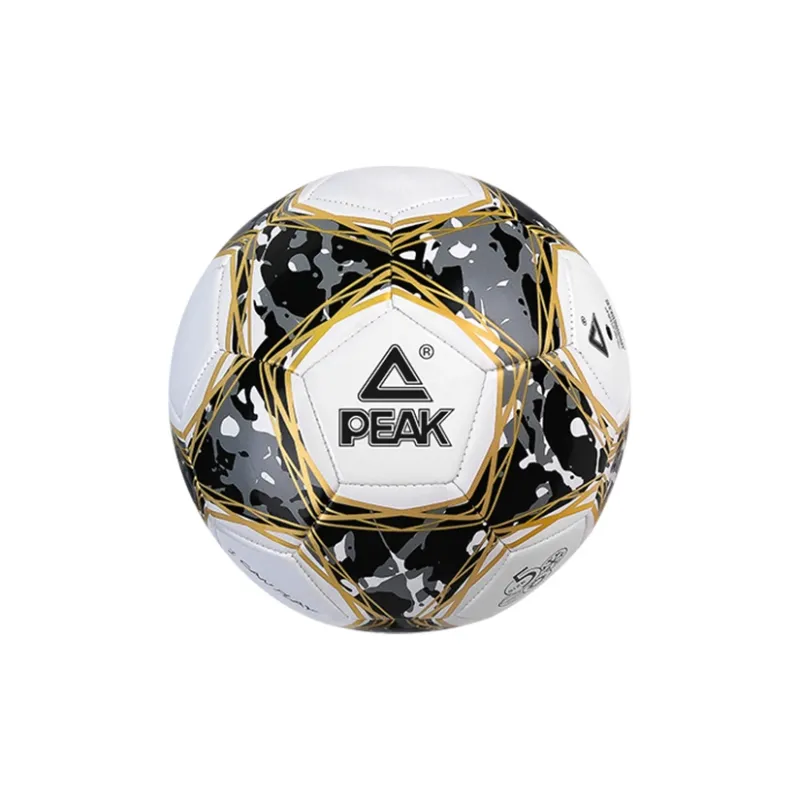 PEAK Peak Ball Elite Series Size 5 Soccer PVC Machine Stitched Soccer Ball Unisex Black Gold-1