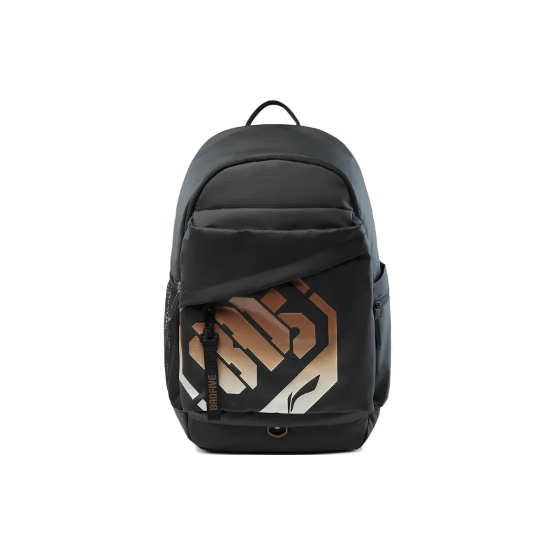 LiNing Polyurethane Backpack Unisex Black Gradient-0