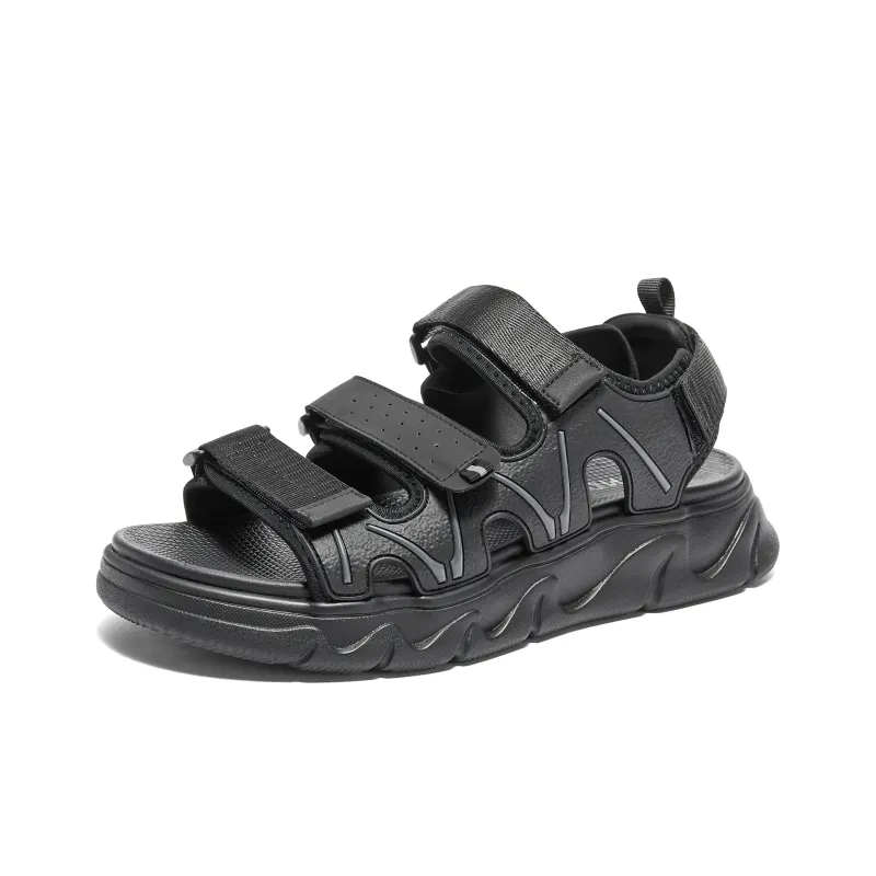 Senda Beach Sandals Men Black/Apricot-1
