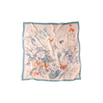Hang Silk Road 100% Mulberry Silk Silk Scarves Women's Pink