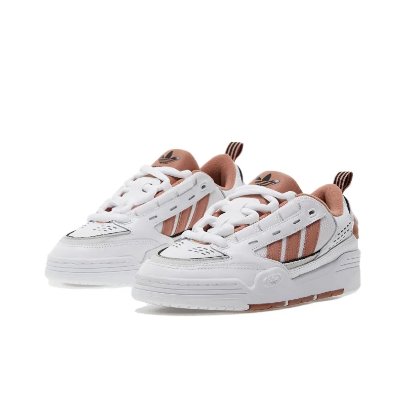 Adidas Originals Adi2000 Anti Slip Wear Resistant Low Top Skateboard Shoes Men's White Brown-2