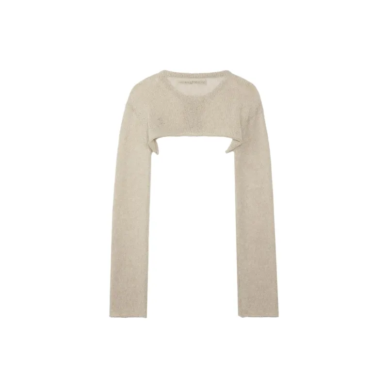 Rest&Recreation SHORT BOLERO CARDIGAN Cropped Coats Women's BEIGE/Beige-1