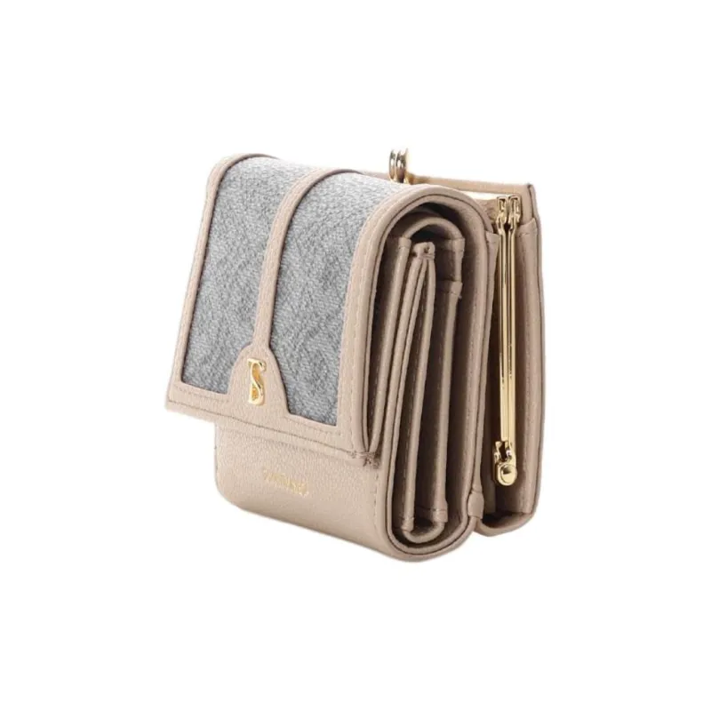SAMANTHA THAVASA Polyester Wallet Women's Plain Fabric Color-1
