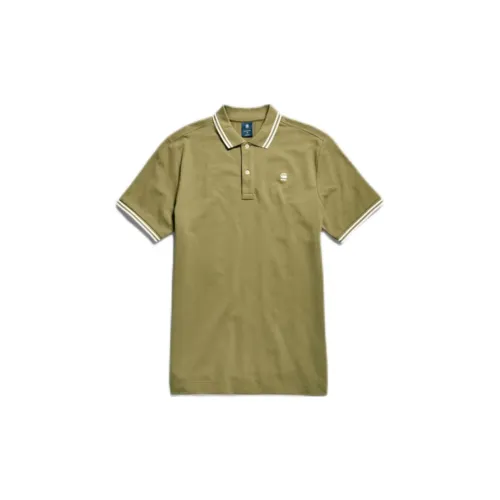 G-STAR RAW Polo Shirts Men Olive Green