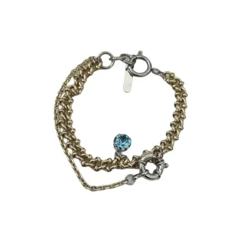 JUSTINE CLENQUET Brass, Gold Plated, Artificial Crystal Bracelets Women's Gold