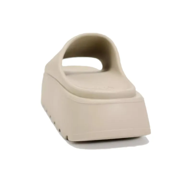 ZARA Slide Slippers 5cm Women's Taupe-4