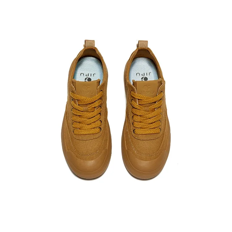 JIPIAO Low-Top Canvas Shoes Unisex Maple Yellow Please Order One Size Down-3