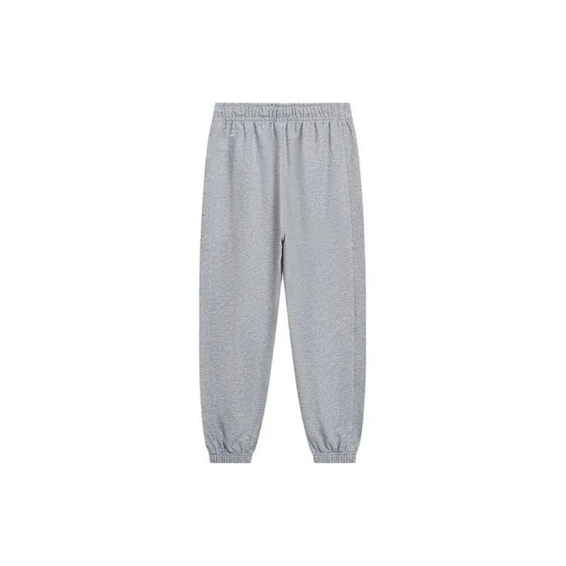 XTEP Knitted Sports Pants Women's Light Heather Gray-1