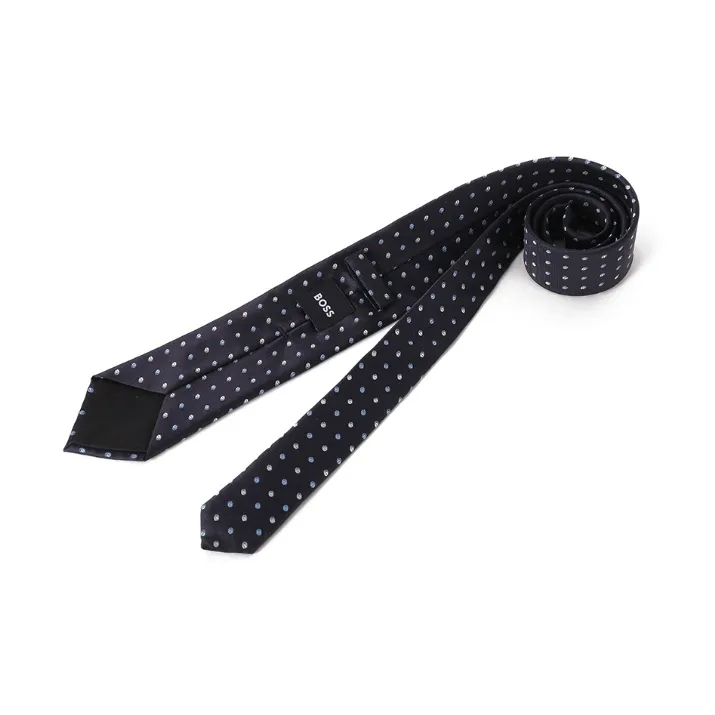 HUGO BOSS Silk Ties Men's Dark Blue-2