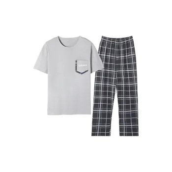 The Story Of The Flower Season Pajama Set Men's Silver