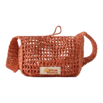 ZARA Cellulose Material Crossbody Bag Women's Orange